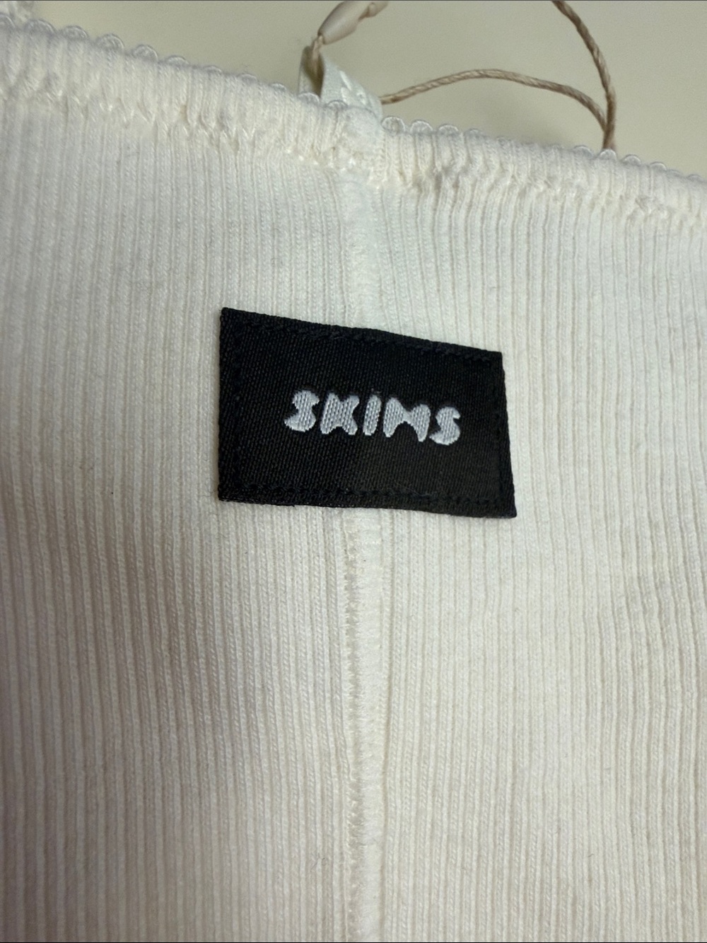 SKIMS White Ribbed Mini Dress - Picture 4 of 7
